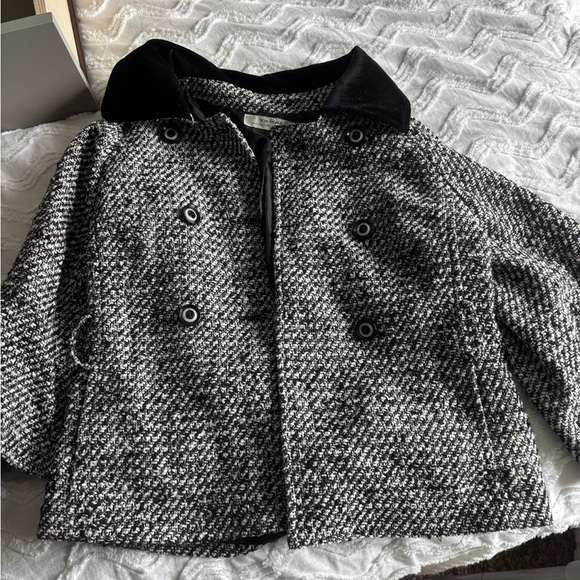 Black and White Houndstooth Coat - Picture 2 of 3